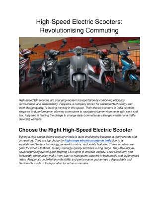 High-Speed Electric Scooters_ Revolutionising Commuting (1) (1)