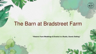 Elegant Barn Wedding Venue in Massachusetts | The Barn at Bradstreet Farm