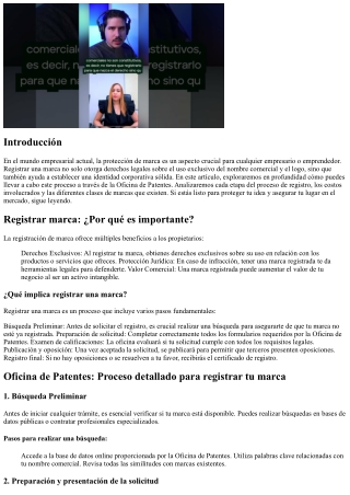 Oficina de Patentes: Cómo Registrar tu Marca con Éxito