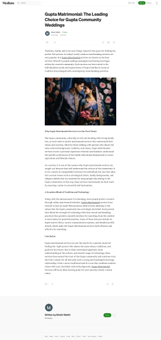 Gupta Matrimonial: The Leading Choice for Gupta Community Weddings