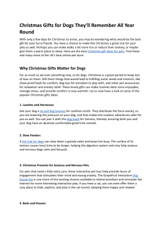 Christmas Gifts for Dogs They’ll Remember All Year Round.docx