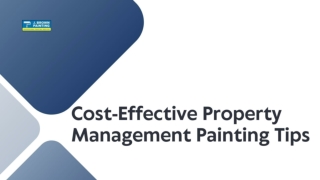 Cost-Effective Property Management Painting Tips