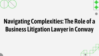 Business Litigation Lawyer Conway