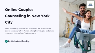 Rebuild Connections with Online Couples Counseling in New York City