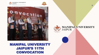 Manipal University Jaipur’s 11th Convocation, jaipur.manipal.edu