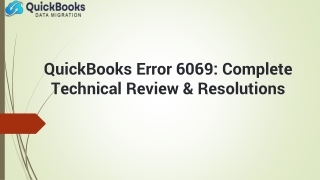QuickBooks Error 6069 – How to Identify and Resolve It Quickly