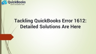 QuickBooks Error 1612 – Quick Fixes for Installation Problems