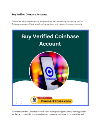 Buy Verified Coinbase Accounts