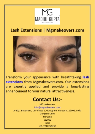 Lash Extensions  Mgmakeovers.com