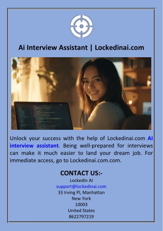 Ai Interview Assistant  Lockedinai.com