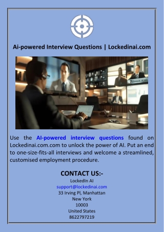 Ai-powered Interview Questions  Lockedinai.com
