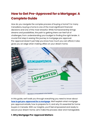 How to Get Pre-Approved for a Mortgage - A Complete Guide-Offpage.docx