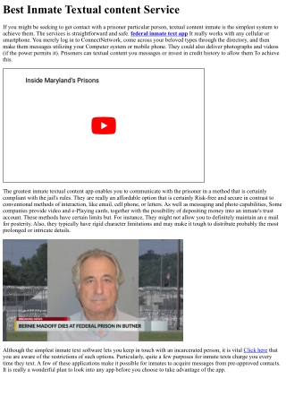 Best Inmate Text Assistance
