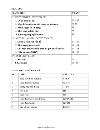 Tích hợp giáo dục môi trường trong dạy học Địa lí trường THPT SỐ 1 SAPA"