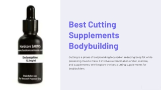 Best Cutting Supplements Bodybuilding