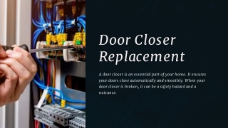 Door Closer Replacement