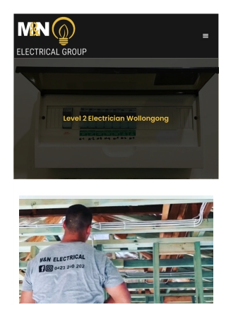 Level 2 Electrician Wollongong