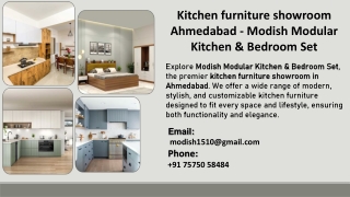 Kitchen furniture showroom Ahmedabad - Modish Modular Kitchen & Bedroom Set