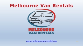 Commuter Van Hire Melbourne