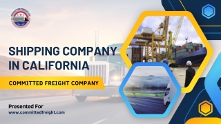 Shipping Company In California at Committed Freight Company