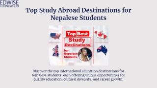 Top Study Abroad Destinations for Nepalese Students.