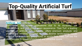 Top-Quality Artificial Turf