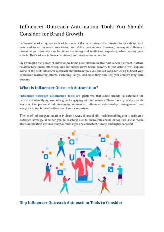 Influencer Outreach Automation Tools You Should Consider for Brand Growth