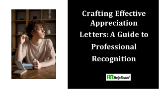 Appreciation Letter