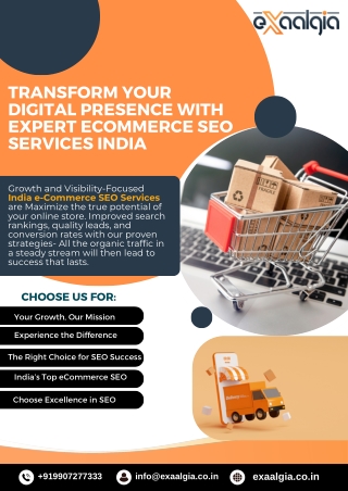 Transform Your Digital Presence with Expert eCommerce SEO Services India