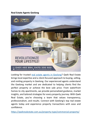 Real Estate Agents Geelong
