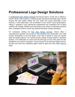 Professional Logo Design Solutions