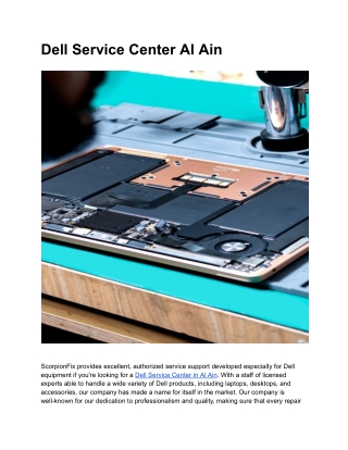 Dell Service Center Al Ain