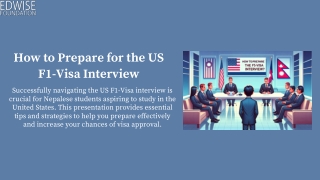 Mastering the US F1-Visa Interview: Essential Preparation for Nepalese Students.