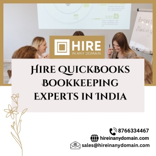 Hire QuickBooks Bookkeeping Experts in India