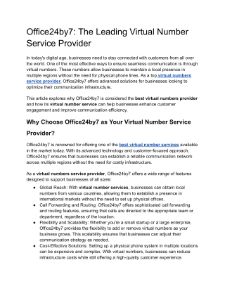 Office24by7_ The Leading Virtual Number Service Provider