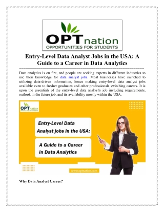Entry Level Data Analyst Jobs in New York