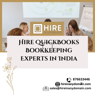 Hire QuickBooks Bookkeeping Experts in India