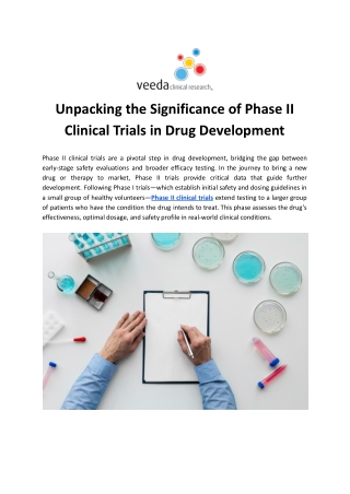 Phase II Clinical Trials