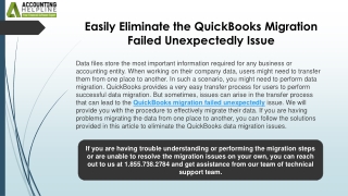 How to prevent QuickBooks Migration Failed Unexpectedly Issue