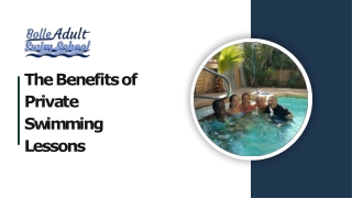 The Benefits of Private Swimming Lessons