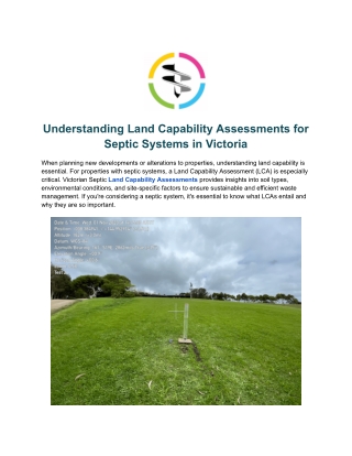 Understanding LCA Cost for Land Capability Assessments