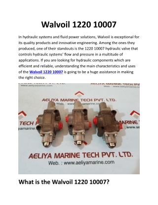 Walvoil 1220 10007