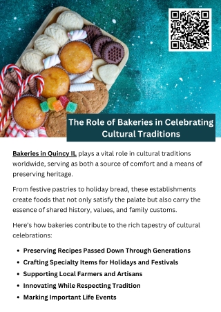 The Role of Bakeries in Celebrating Cultural Traditions