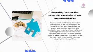 Ground Up Construction Loans: Tailored Financing for Every Stage of Your Build