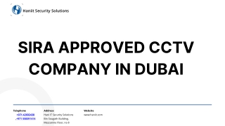 SIRA approved CCTV company in dubai