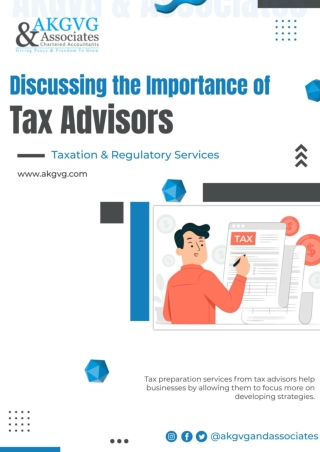 Discussing the Importance of Tax Advisors