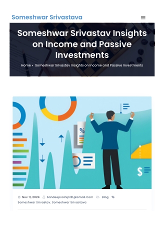 Someshwar Srivastav Insights on Income and Passive Investments