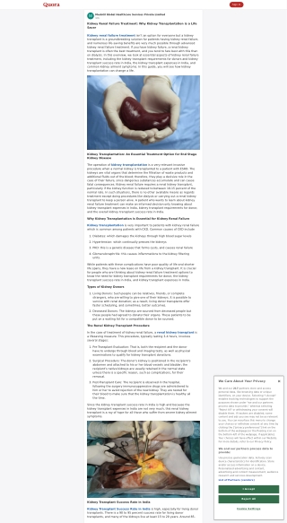 Kidney Renal Failure Treatment: Why Kidney Transplantation is a Life Saver