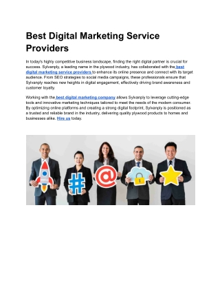 Best Digital Marketing Service Providers