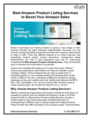 Amazon Product Upload Services to boost your Amazon Sales